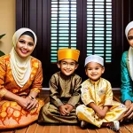 이슬람 인종 다양성 - **Prompt 1: Indonesian Muslim Family Celebrating Eid**
    "A joyous Indonesian Muslim family celebr...